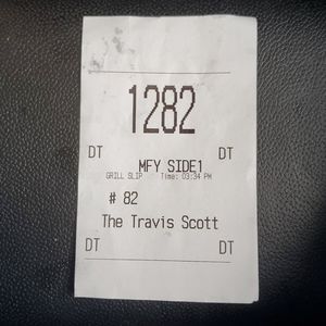 Travis scott recipt